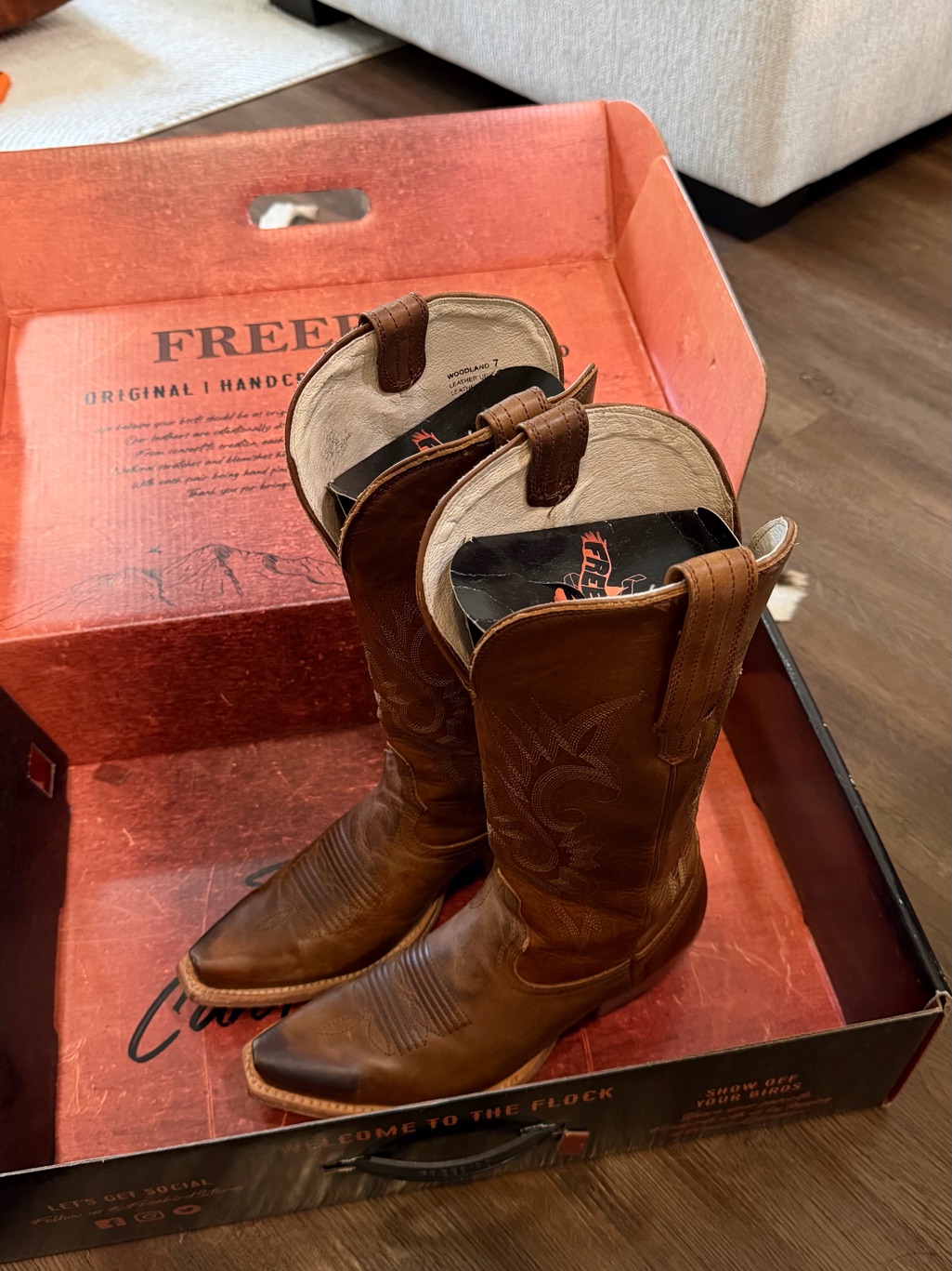 Freebird Woodland Style Boots Tan Color Size 7